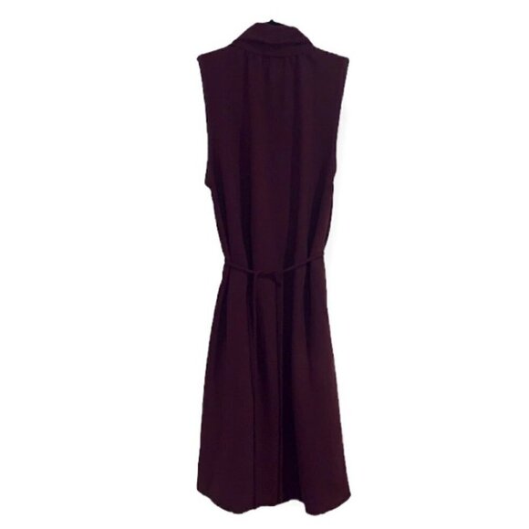 Aritzia WILFRED Burgundy Red Draped Neckline Sabine Mini Dress Size XXS - Picture 9 of 16